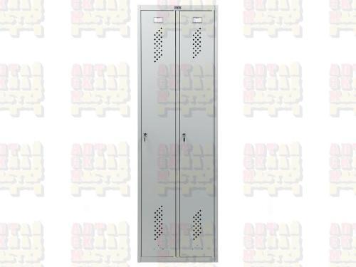 Двухсекционный металлический шкаф  Практик LS 21-60