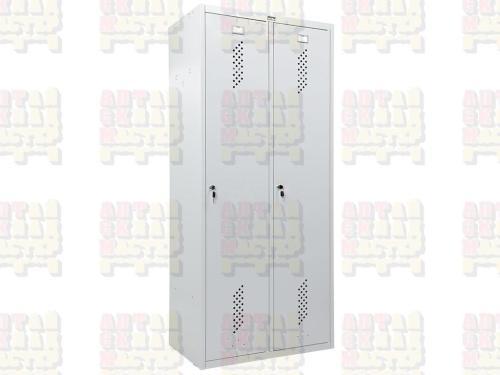 Двухсекционный металлический шкаф Практик LS-21-80