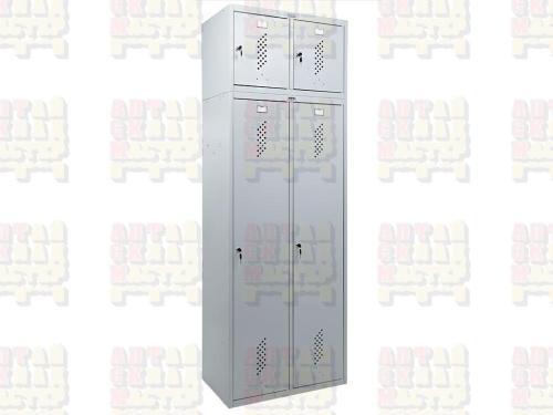 Двухсекционный металлический шкаф Антресоль LS-21-80