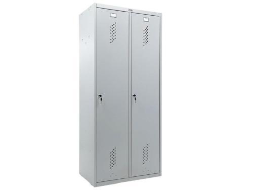 Двухсекционный металлический шкаф Практик LS-21-80U