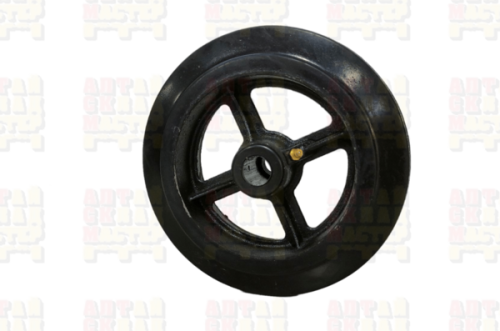 D 63 Большегрузное чугунное колесо (резина) без крепления D150