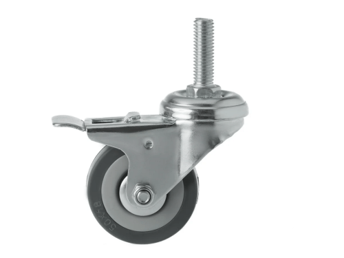 Колесо аппаратное с болтом М10 и тормозом SCtgb 25 (50 мм/50 кг)