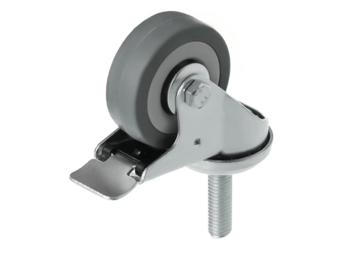 Колесо аппаратное с болтом М10 и тормозом SCtgb 25 (50 мм/50 кг)