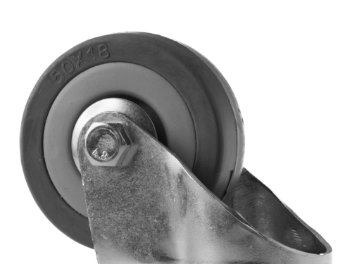 Колесо аппаратное с поворотной площадкой и втулкой скольжения SCg 25 (50 мм/50 кг)