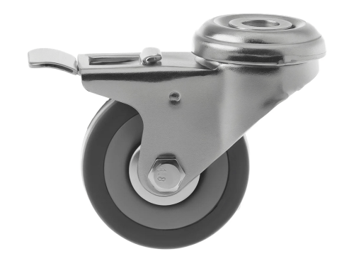 Колесо аппаратное под болт М10 и тормозом SChgb 25 (50 мм/50 кг)