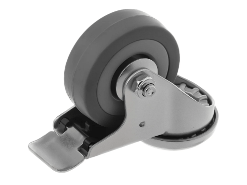 Колесо аппаратное под болт М10 и тормозом SChgb 25 (50 мм/50 кг)