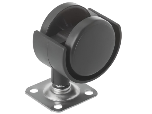 Колесо мебельное с поворотной площадкой TWP 40 (40 мм/25 кг)