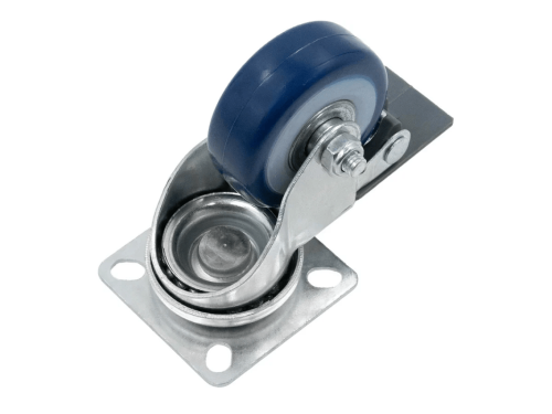 Колесо мебельное с поворотной площадкой и покрытием из поливинилхлорида и тормозом SCvb 25 (50 мм/35 кг)