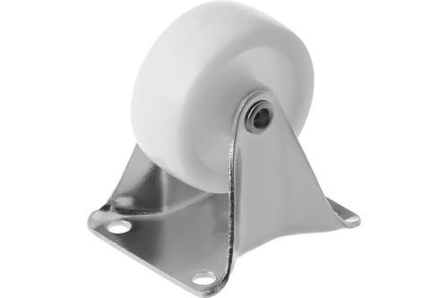 Колесо мебельное полипропиленовое с неповоротной площадкой FCpp 25 (50 мм/30 кг)