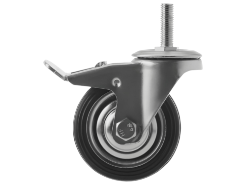 Колесо промышленное с болтом М10 и тормозом SCtb 93 (75 мм/50 кг)