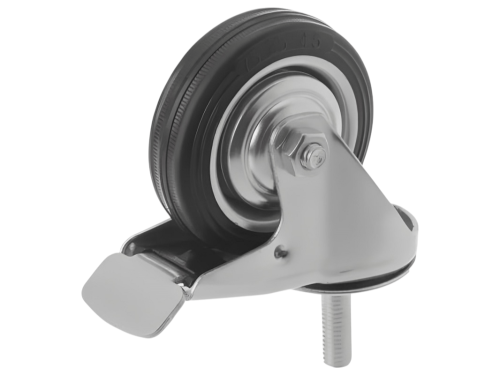 Колесо промышленное с болтом М10 и тормозом SCtb 93 (75 мм/50 кг)