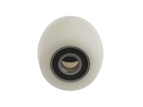 NR93+1 Ролик нейлоновый для гидравлической тележки бочка 80х70 мм