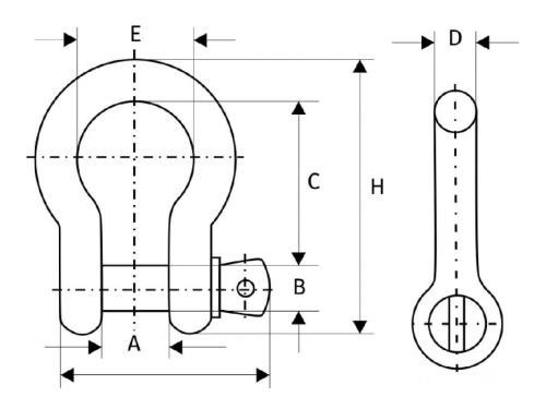 Скоба винтовая омегообразная G209 Сибталь