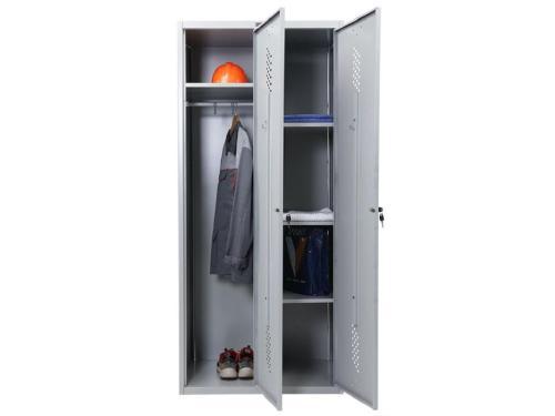Двухсекционный металлический шкаф Практик LS-21-80U