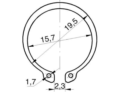 Стопорное кольцо (пружинная шайба) для крепления подвилочных роликов на сайте АлтайСкладМастер Стопорное кольцо (пружинная шайба) для крепления подвилочных роликов