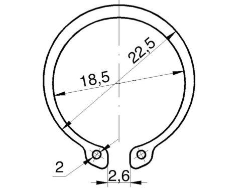 Стопорное кольцо (пружинная шайба) для крепления подвилочных роликов на сайте АлтайСкладМастер Стопорное кольцо (пружинная шайба) для крепления подвилочных роликов
