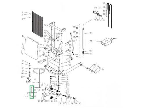 Амортизатор ручки для штабелера с электроподъёмом SPN на сайте АлтайСкладМастер Амортизатор ручки для штабелера с электроподъёмом SPN