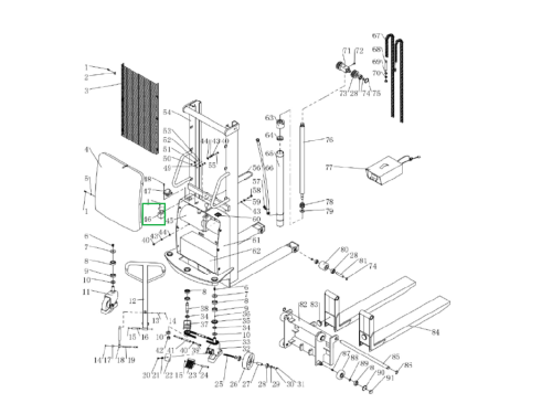 Аварийный выключатель для штабелеров SPN на сайте АлтайСкладМастер Аварийный выключатель для штабелеров SPN