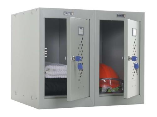 Двухсекционный металлический шкаф Антресоль ML-21-80