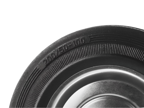 Колесо промышленное с неповоротной площадкой FC 80 (200 мм/185 кг)