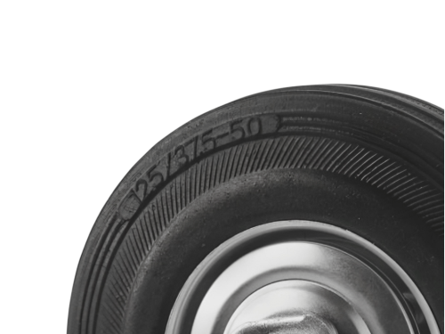 Колесо промышленное с поворотной площадкой и тормозом SCB 55 (125 мм/100 кг)