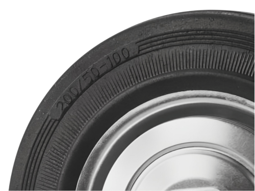 Колесо промышленное с поворотной площадкой и тормозом SCB 80 (200 мм/185 кг)