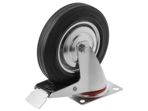 Колесо промышленное с поворотной площадкой и тормозом SCB 85 (250 мм/210 кг)