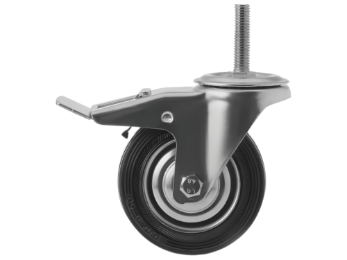 Колесо промышленное с болтом М12 и тормозом SCtb 42 (100 мм/70 кг)