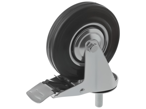 Колесо промышленное с болтом М12 и тормозом SCtb 55 (125 мм/100 кг)