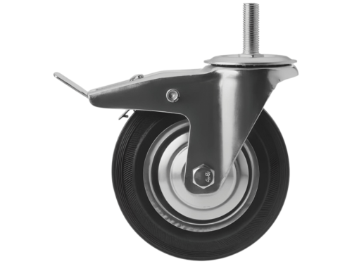 Колесо промышленное с болтом М16 и тормозом SCtb 63 (160 мм/145 кг)