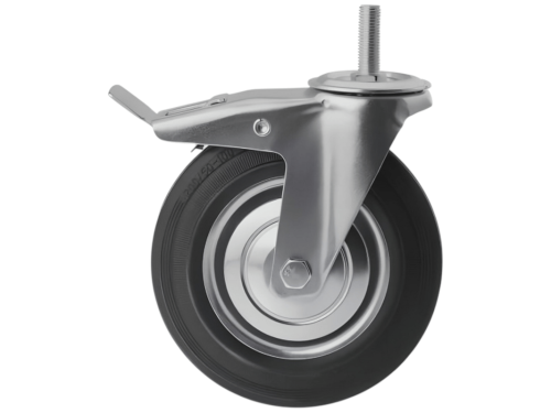 Колесо промышленное с болтом М16 и тормозом SCtb 80 (200 мм/185 кг)