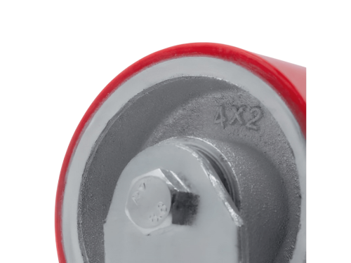 Колесо большегрузное с поворотной площадкой и тормозом SCPB 42 (100 мм/230 кг)