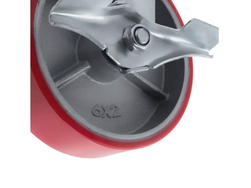 Колесо большегрузное с поворотной площадкой и тормозом SCPB 63 (150 мм/360 кг)