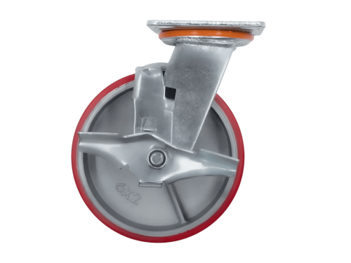 Колесо большегрузное с поворотной площадкой и тормозом SCPB 63 (150 мм/360 кг)