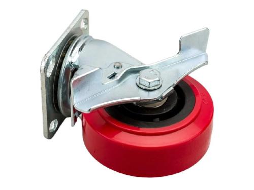 Колесо большегрузное с неповоротной площадкой и полиамидным ободом и ободом SCpnb 55 (125 мм/300 кг)