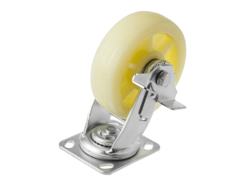 Колесо нейлоновое большегрузное с поворотной площадкой и тормозом SCdbn 63 (153 мм/300 кг)