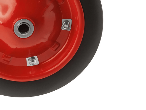 Колесо литое бескамерное для тачек с симметричной ступицей, металлическим ободом и роликовый подшипником, ось 20 мм SR2500-20 (310 мм/180 кг)