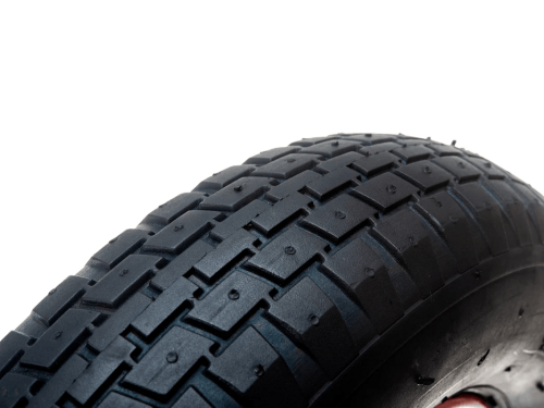 Колесо пневматическое 4.80/4.00-8 с симметричной ступицей, металлическим ободом и шариковым подшипником, ось 16 мм PR 3000-16 (380 мм/200 кг)