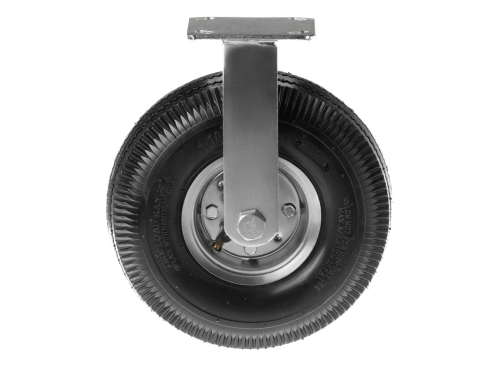 Колесо пневматическое 3.50-4 с неповоротной площадкой и металлическим ободом PRF 85 (266 мм/130 кг)