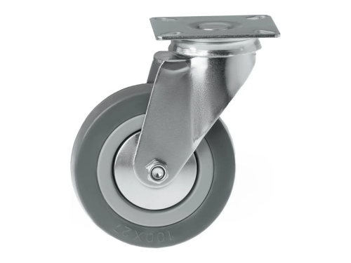 Колесо аппаратное с поворотной площадкой и втулкой скольжения SCg 42 (100 мм/80 кг)