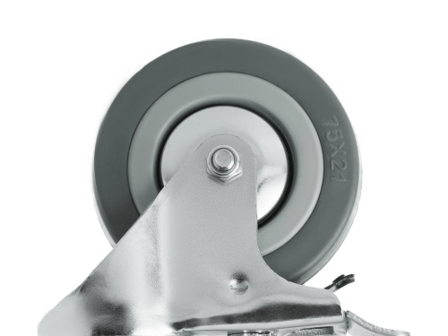 Колесо аппаратное с болтом М10 и тормозом SCtgb 93 (75 мм/70 кг)