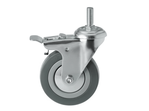 Колесо аппаратное с болтом М12 и тормозом SCtgb 42 (100 мм/80 кг)