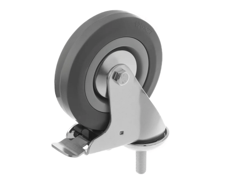 Колесо аппаратное с болтом М12 и тормозом SCtgb 55 (120 мм/100 кг)