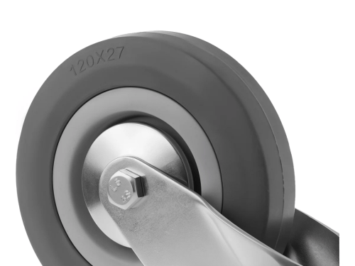 Колесо аппаратное с болтом М12 и тормозом SCtgb 55 (120 мм/100 кг)