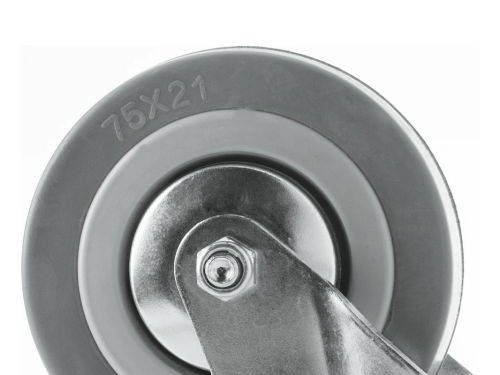 Колесо аппаратное под болт М10 и тормозом SChgb 93 (75 мм/70 кг)