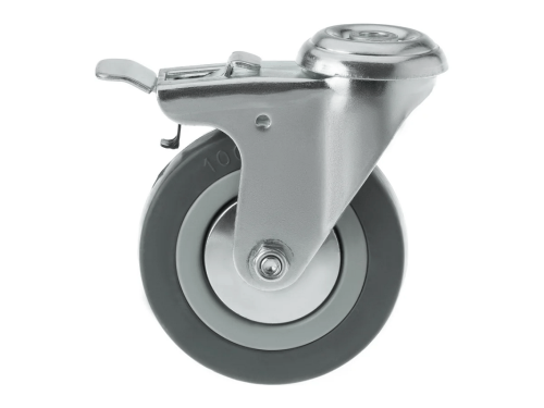 Колесо аппаратное под болт М10 и тормозом SChgb 42 (100 мм/80 кг)