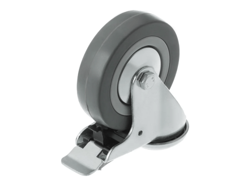 Колесо аппаратное под болт М10 и тормозом SChgb 42 (100 мм/80 кг)