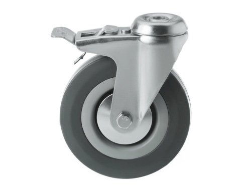 Колесо аппаратное под болт М10 и тормозом SChgb 55 (120 мм/100 кг)