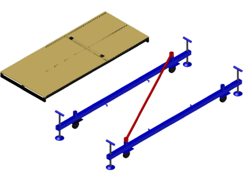 Вышка-тура МЕГА 1 высотой 1.8 м с колесами и винтовыми опорами 902