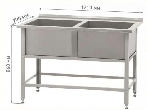 Ванна моечная ВМСб - 630/2 "Base"